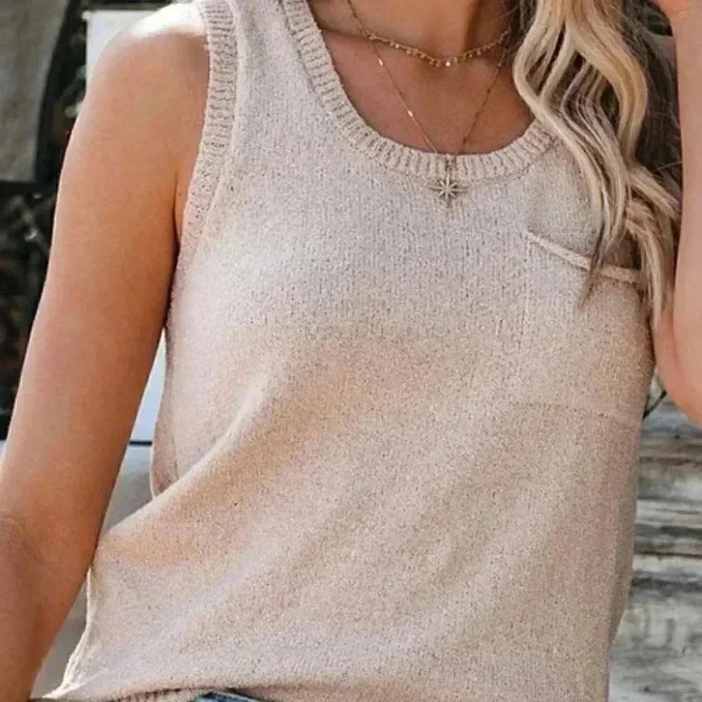 Soft Loose Knitted Tank Top